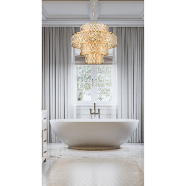 Z-Lite Almet 25.75" 13 Light Chandelier in Heirloom Brass Finish 5