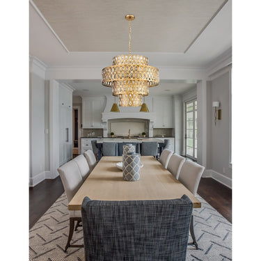 Z-Lite Almet 25.75" 13 Light Chandelier in Heirloom Brass Finish 6