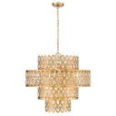 Z-Lite Almet 25.75" 13 Light Chandelier in Heirloom Brass Finish 