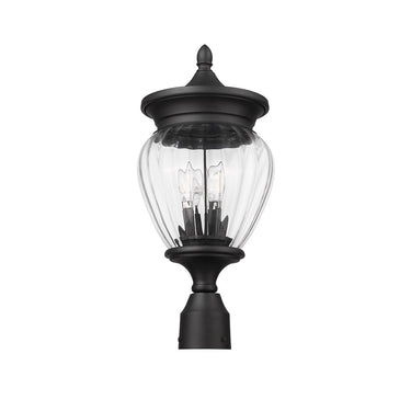 Z-Lite Almet 3 Light Outdoor Post Mount Fixture 4