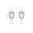 Z-Lite Almet 3 Light Outdoor Post Mount Fixture 5