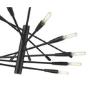 Z-Lite Almet 32" 16 Light Chandelier in Matte Black Finish 3