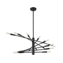 Z-Lite Almet 32" 16 Light Chandelier in Matte Black Finish 4