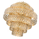 Z-Lite Almet 32.5" 17 Light Chandelier in Heirloom Brass Finish 3