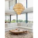 Z-Lite Almet 32.5" 17 Light Chandelier in Heirloom Brass Finish 5