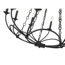 Z-Lite Almet 33" 10 Light Chandelier in Matte Black Finish 3