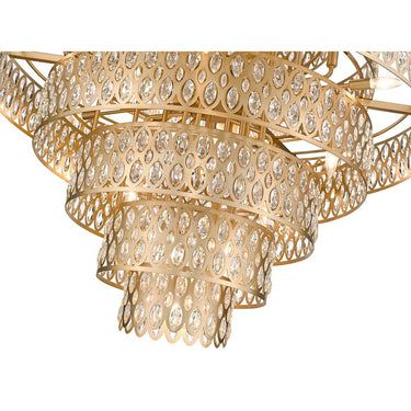 Z-Lite Almet 44.75" 25 Light Chandelier in Heirloom Brass Finish 3