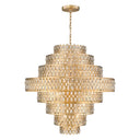 Z-Lite Almet 44.75" 25 Light Chandelier in Heirloom Brass Finish 