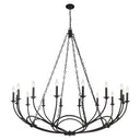 Z-Lite Almet 55" 16 Light Chandelier in Matte Black Finish 1