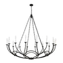 Z-Lite Almet 55" 16 Light Chandelier in Matte Black Finish 2