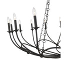 Z-Lite Almet 55" 16 Light Chandelier in Matte Black Finish 3