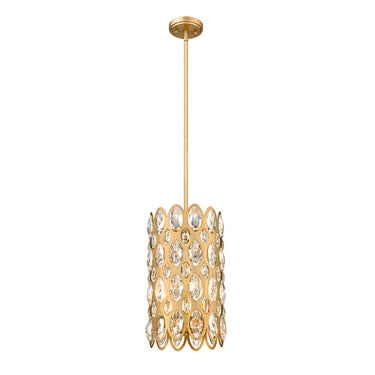 Z-Lite Almet 9.25" 3 Light Pendant in Heirloom Brass Finish 2