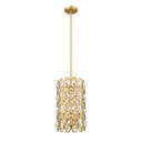 Z-Lite Almet 9.25" 3 Light Pendant in Heirloom Brass Finish 4