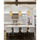 Z-Lite Almet 9.25" 3 Light Pendant in Heirloom Brass Finish 5
