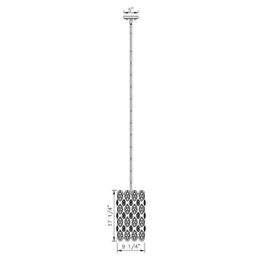 Z-Lite Almet 9.25" 3 Light Pendant in Heirloom Brass Finish 7