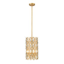 Z-Lite Almet 9.25" 3 Light Pendant in Heirloom Brass Finish 
