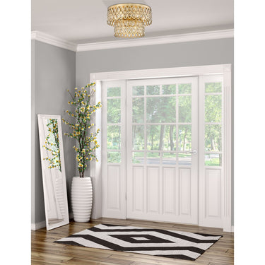 Z-Lite Almet 9 Light Flush Mount in Heirloom Brass Finish 6
