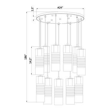 Z Lite Alton 11 Light Chandelier 7