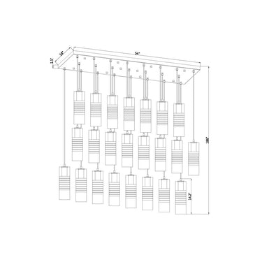 Z Lite Alton 23 Light Linear Chandelier 7