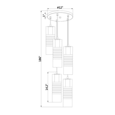 Z Lite Alton 5 Light Chandelier 7