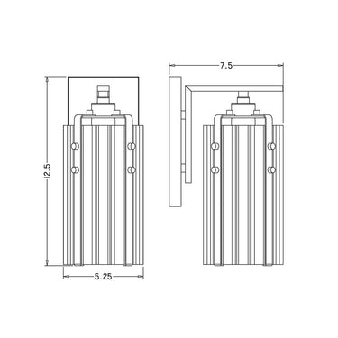 Z Lite Alverton 1 Light Wall Sconce 7