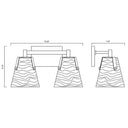 Z Lite Analia 2 Light Vanity Wall Sconce 7