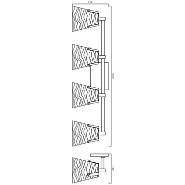 Z Lite Analia 4 Light Vanity Wall Sconce 7