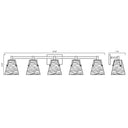 Z Lite Analia 5 Light Vanity Wall Sconce 7