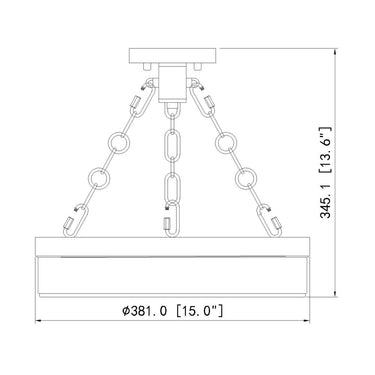 Z Lite Anders 1 Light Semi Flush Mount 7