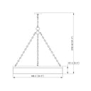 Z Lite Anders 3 Light 5" High Chandelier 7