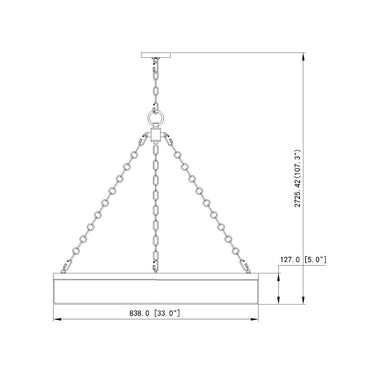 Z Lite Anders 3 Light 5" High Chandelier 7