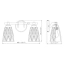 Z Lite Andree 2 Light Vanity Wall Sconce 7