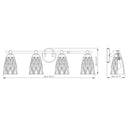 Z Lite Andree 4 Light Vanity Wall Sconce 7