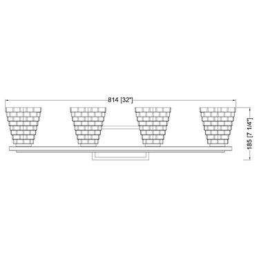 Z Lite Annalise 4 Light Vanity Wall Sconce 7