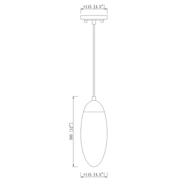 Z Lite Arden 1 Light 12" Pendant 7