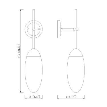 Z Lite Arden 1 Light Wall Sconce 7