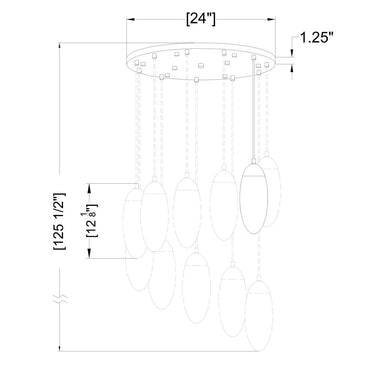 Z Lite Arden 11 Light Chandelier 7