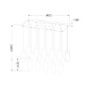 Z Lite Arden 17 Light Linear Chandelier 7