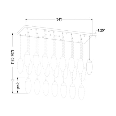 Z Lite Arden 23 Light Linear Chandelier 7