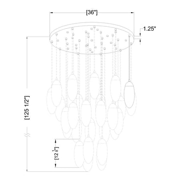 Z Lite Arden 27 Light Chandelier 7