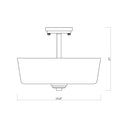 Z-Lite Arlington 3 Light Semi Flush Mount image 7