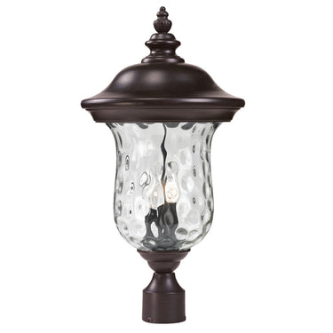 Z Lite Armstrong 3 Light Outdoor Post Mount Fixture 2