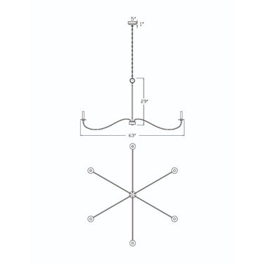 Z Lite Arrington 6 Light Chandelier - 2301-63 5