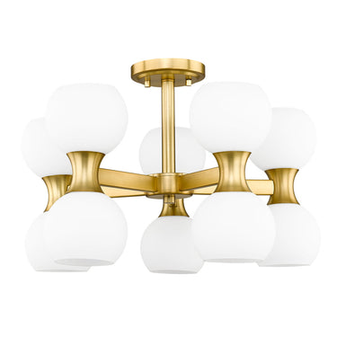 Z Lite Artemis 10 Light Semi Flush Mount 12
