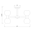 Z Lite Artemis 10 Light Semi Flush Mount 7