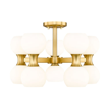 Z Lite Artemis 10 Light Semi Flush Mount 9