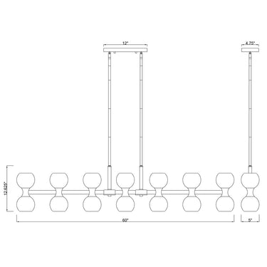 Z Lite Artemis 14 Light Linear Chandelier 7