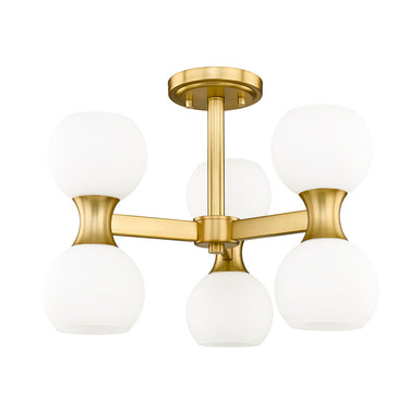 Z Lite Artemis 6 Light Semi Flush Mount 12