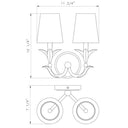 Z Lite Aslin 2 Light Wall Sconce 7