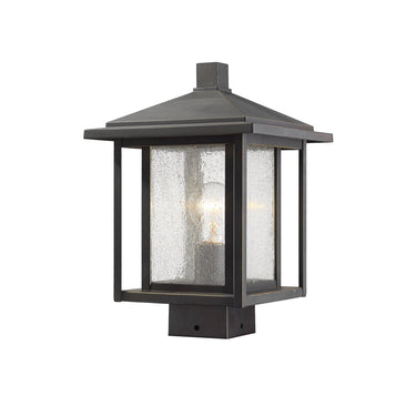 Z Lite Aspen 1 Light 13" Outdoor Post Mount Fixture 1